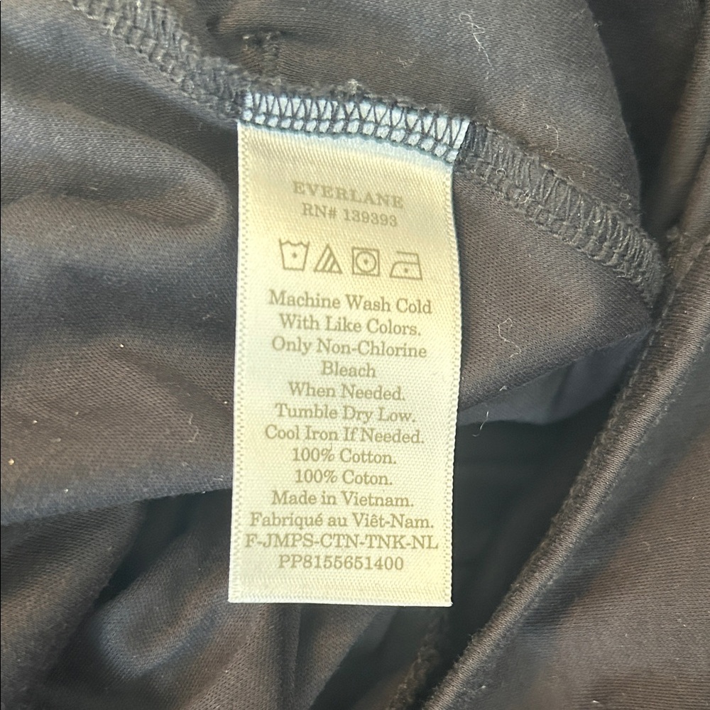 Everlane 100% cotton Black Jumpsuit - Picture 6 of 6